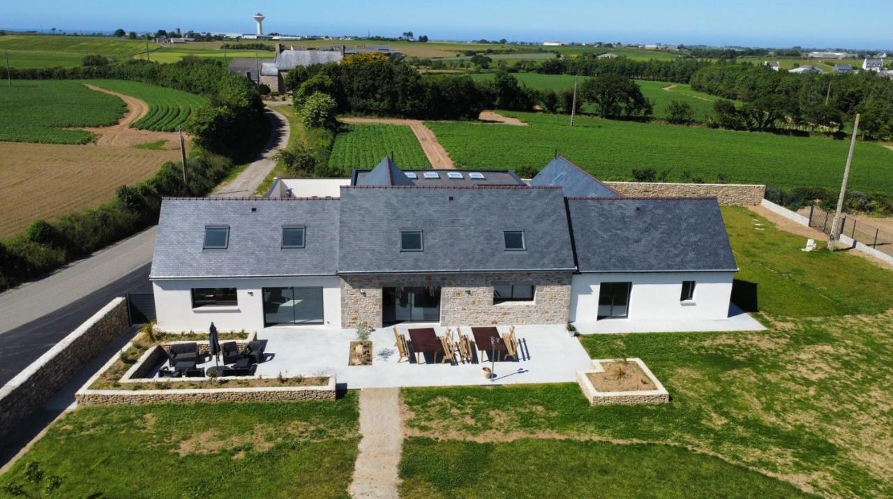 Ty Menez Heol - Magnifique Villa Avec Piscine Ploudalmézeau Eksteriør bilde